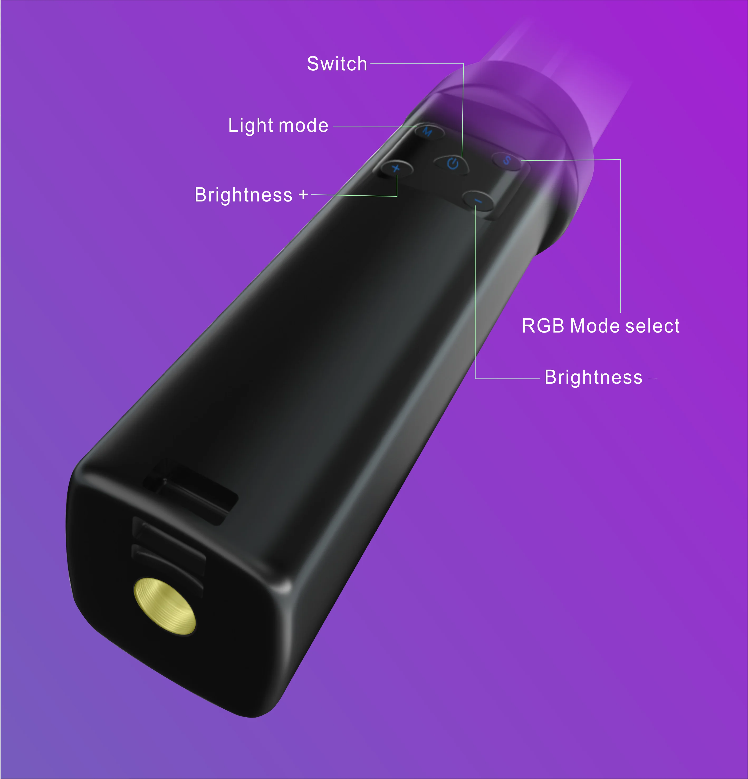 Hot sales Colorful RGB LED Tube Video Lighting professional video studio camera equipment rechargeable led video light stick