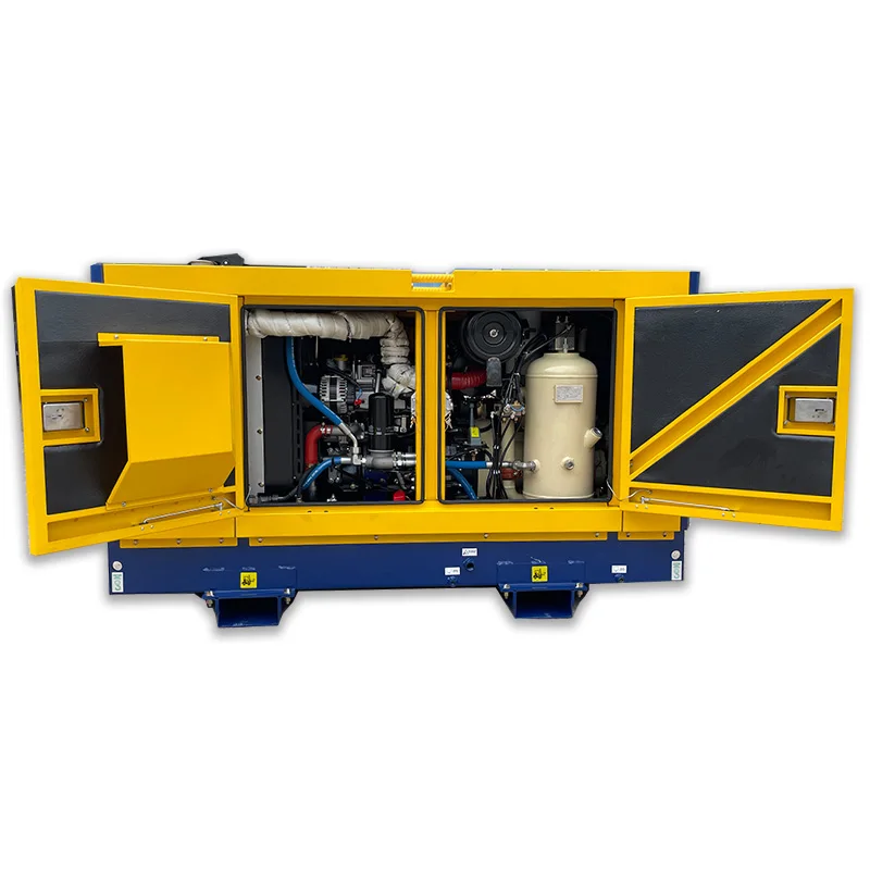 3.7m3 8bar 130CFM Stationary Screw Air Compressor Diesel Compressor by engine Perkins 404D-22