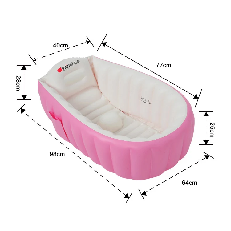 
Wholesale Folding Soft PVC Indoor Kid Toddler Child Rectangle Spa Baby Cleaning Swimming Inflatable Baby Bath Pool 