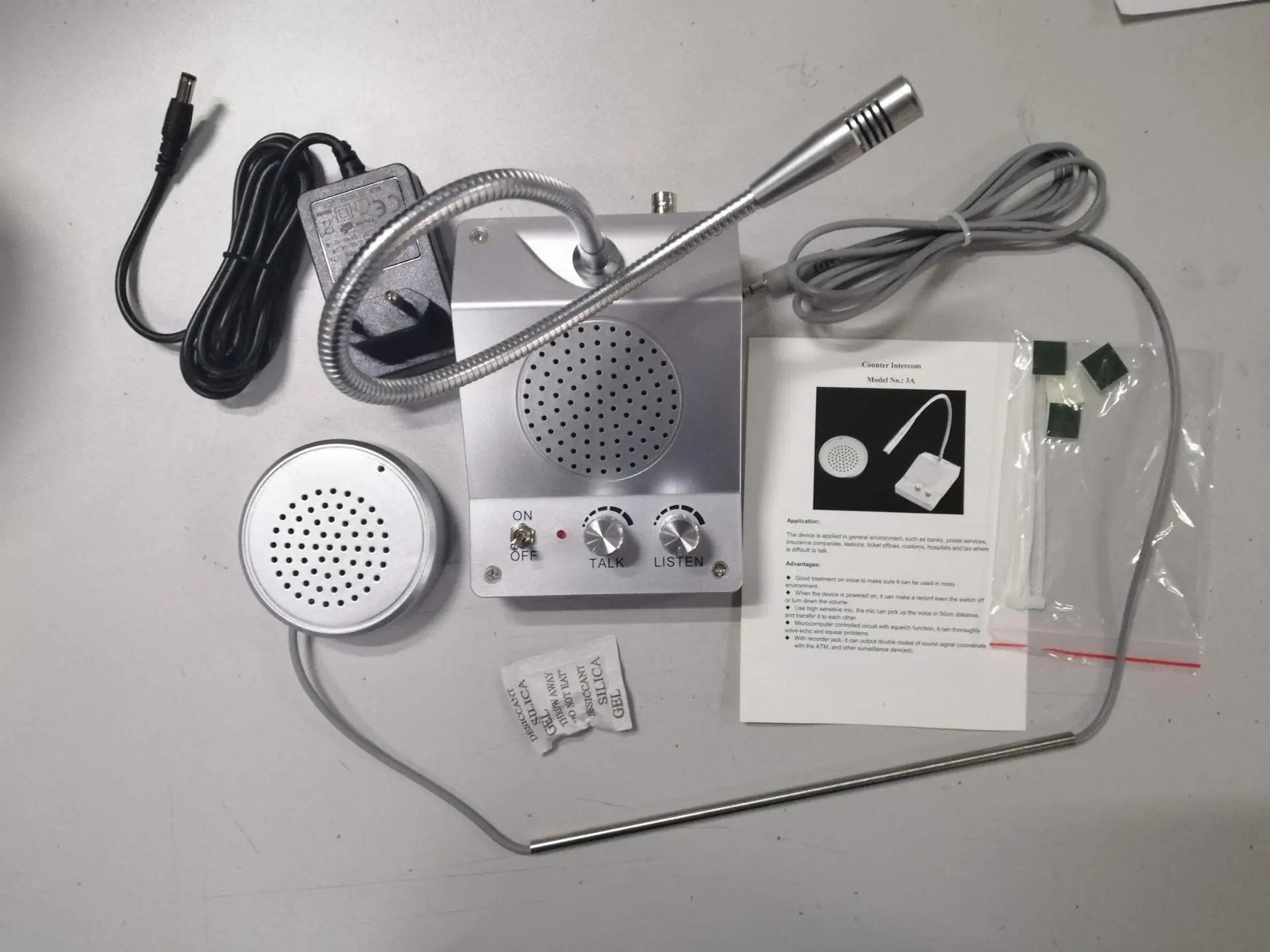 Bank Hospital Two Way Window Speaker Intercom for Business