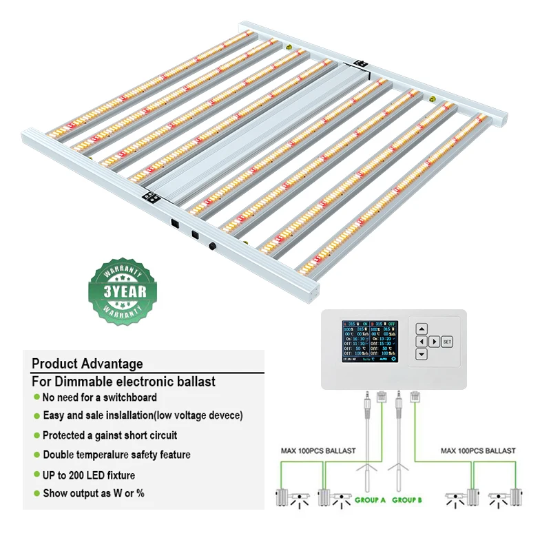 NEW 2024 Smartled Driverless Led Chip Full Spectrum led Grow Light Bar