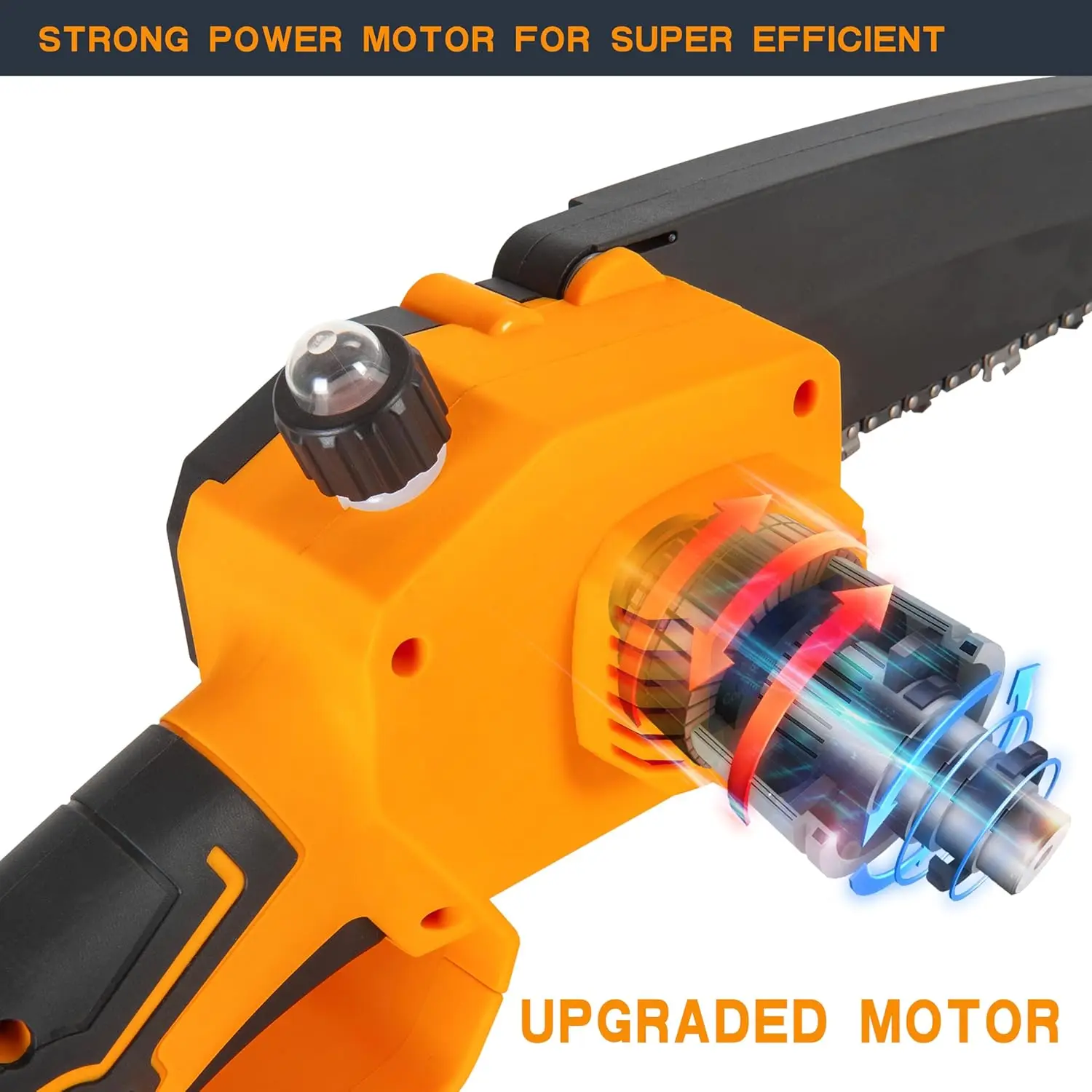 Mini Chainsaw Cordless  Handheld Chain Saw  Portable Electric Small Chainsaw for Tree Branches, Courtyard, Household & Garden