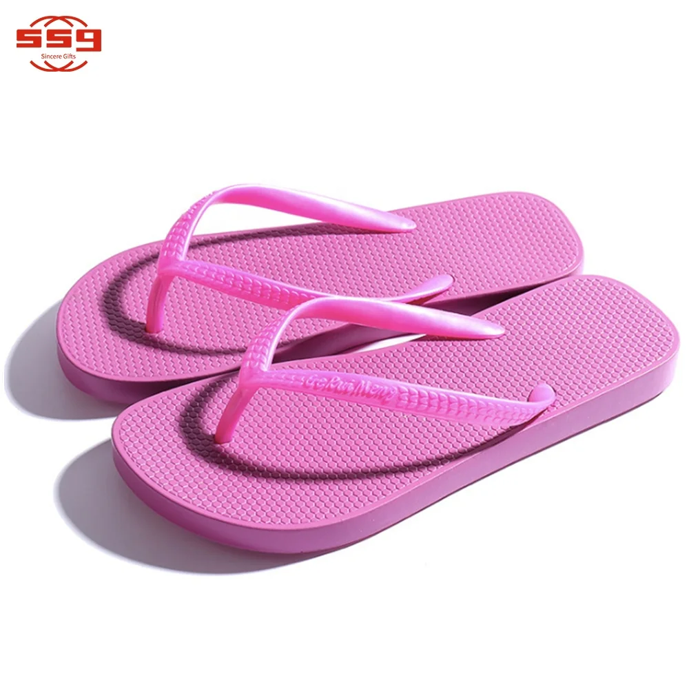 High Quality Promotional Custom Logo Advertising PVC Flip-flops Slippers Women Flip Flop Sandals