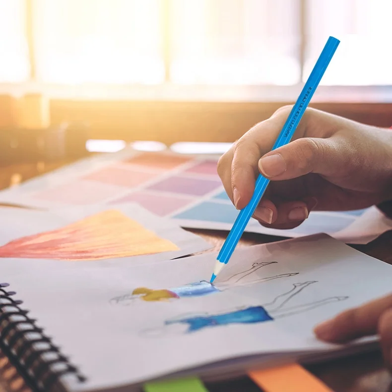 Ebay хит продаж Сертифицированный 17,5 см длина 12 видов цветов масло сверившись цветные карандаши оптом для детей студентов