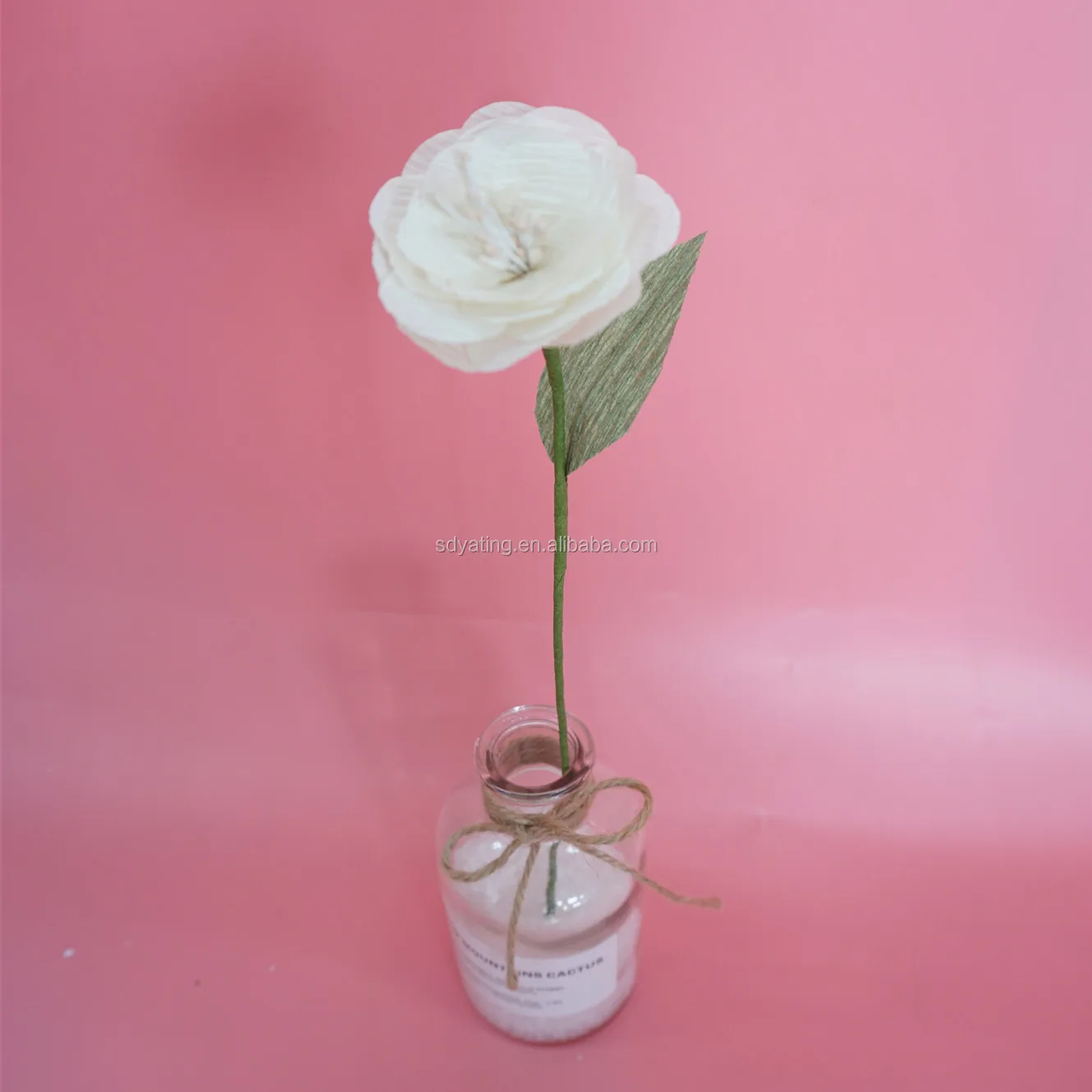 Handicraft make Giant paper flower with one or more flowers for decoration