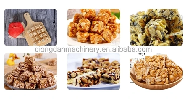 Full automatic peanut nougat production line/sesame candy bar making machine Halva Nougat Making Machine Halawa Production Line