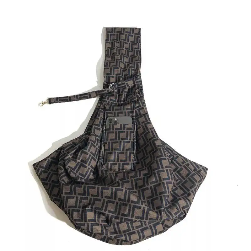 INS Pet Dog tide brand backpack Dog go out one-shoulder messenger bag double-sided available dog kangaroo embrace bag