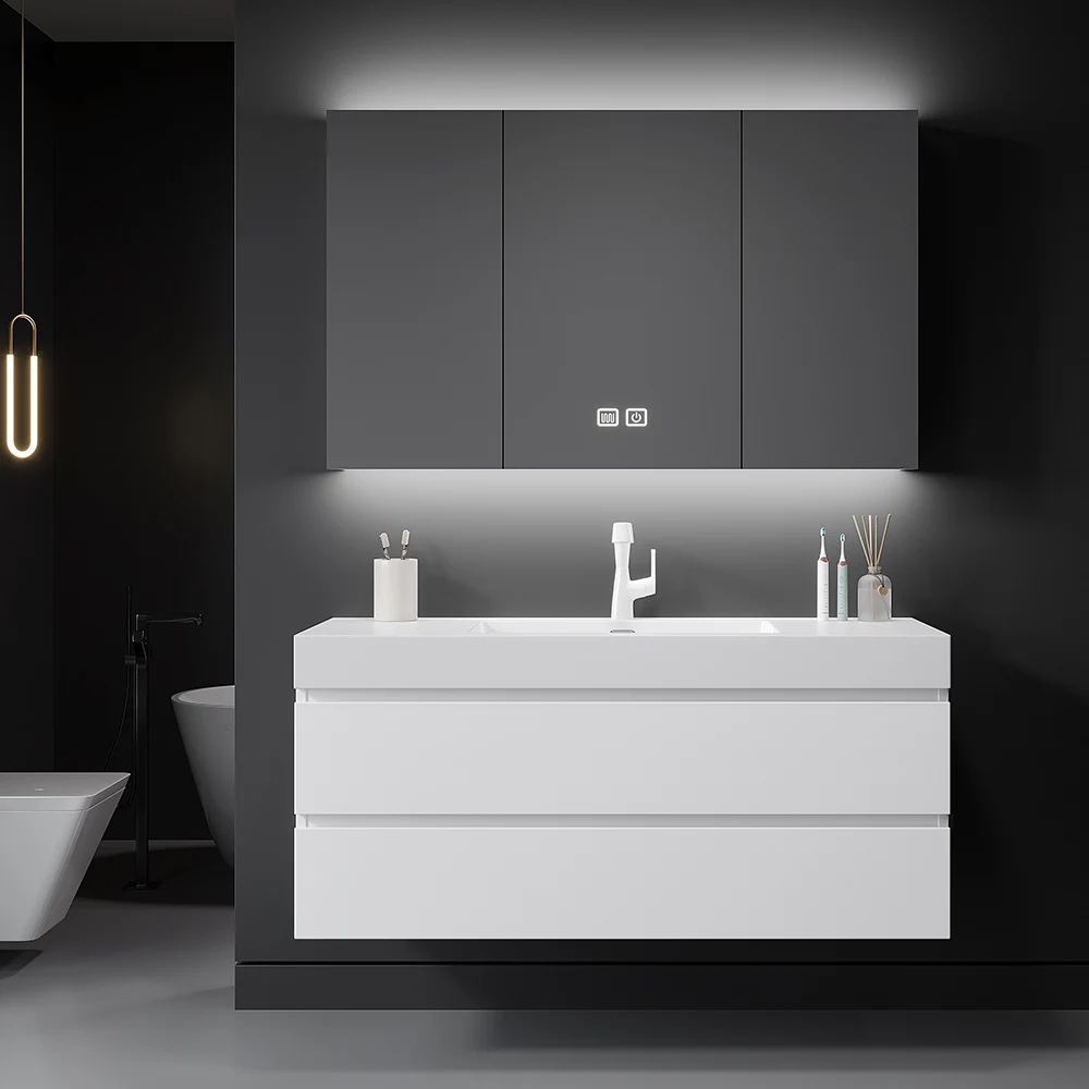 Bathroom Cabinet Nordic Light Luxury Bathroom Washbasin White Washbasin Washbasin Cabinet Combination Ceramic Basin Bathroom