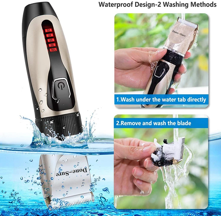 Pet Dog Hair Trimmer Electrical Cat Hair Clipper Remover Cutter Grooming Tool Rechargeable Low-noise Pets Animal Haircut Machine