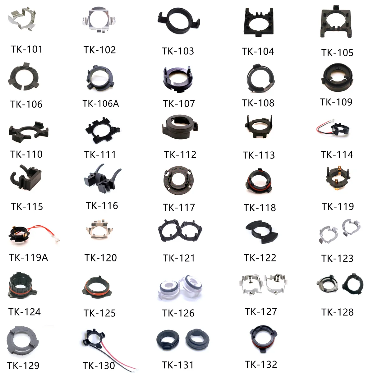 Headlight Bulb Retainers adaptador h7 bulb holder auto H7 Adapter Holders H7 Retainers Clip Socket Base for VW/Audi/BMW/Buick