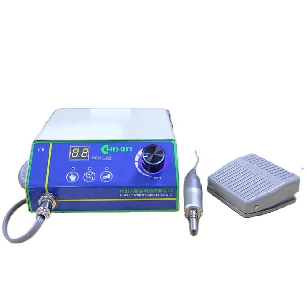 50,000 RPM Non-Carbon Brushless Polishing Unit with lab handpiece dental micro motor