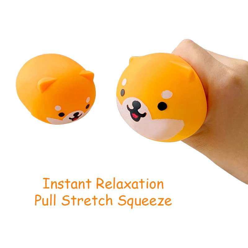 Dog Pinch Squeeze Vent Ball Stretch Flour Ball Lovely Gift Squeeze Toys