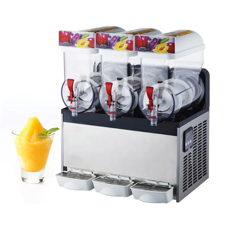Ice Cream Slush Machine Margarita Slush Maker 3x1 Commercial Machimely Rotate 1300w