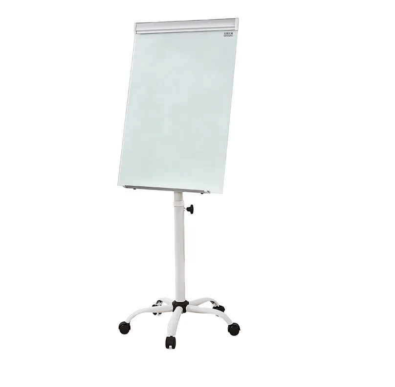 Top Sale 4Mm Tempered Glass Standard Flip Chart Magnet White Board