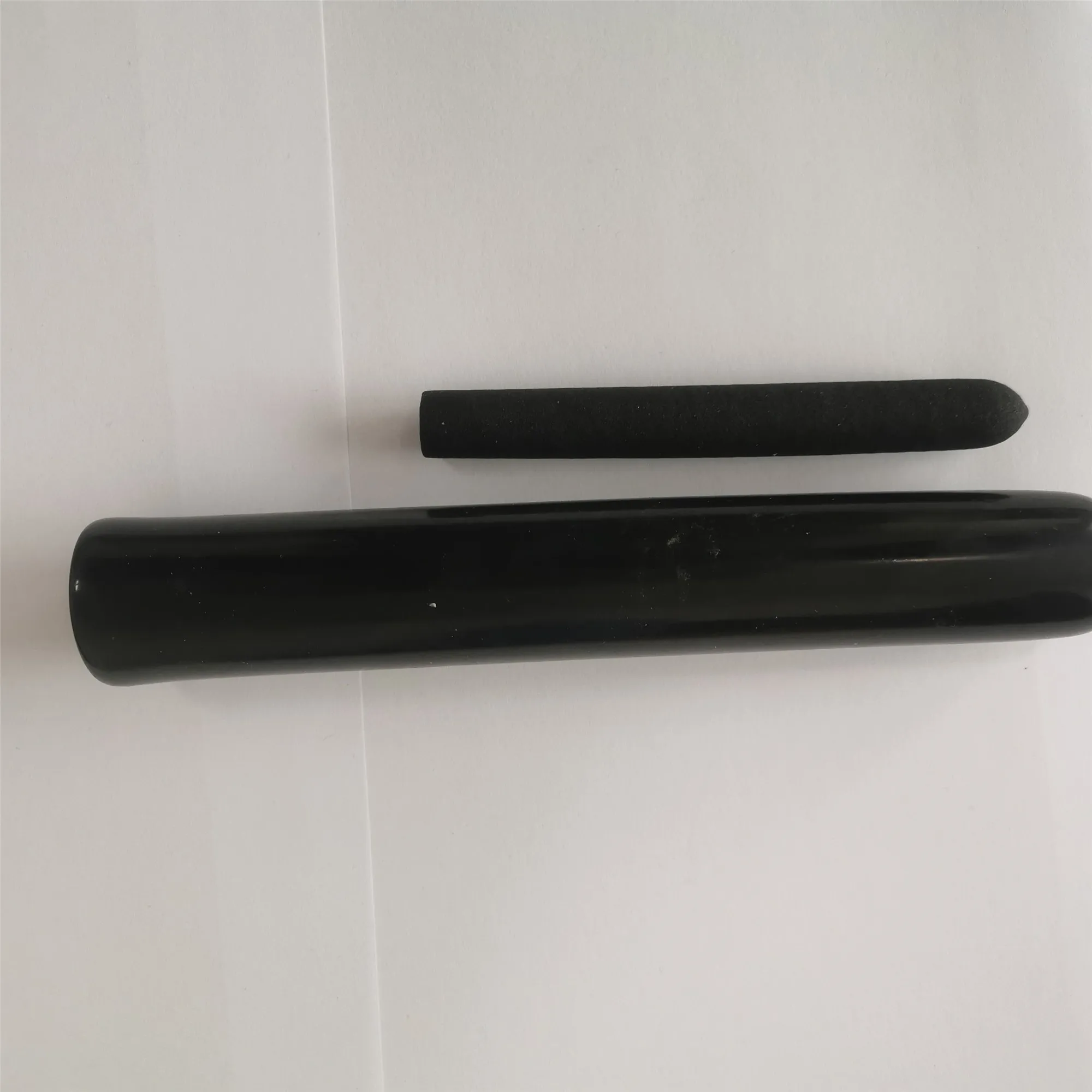 Flat Soft PVC Plastic Hand Grip,Round Textured Hard Rubber Grip Handle