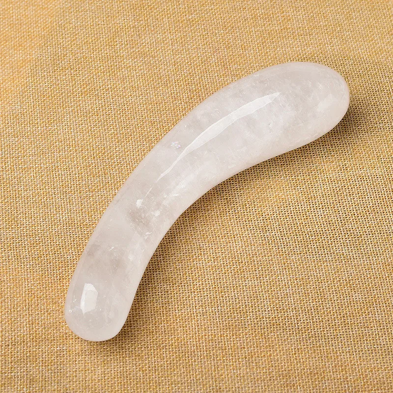 Natural Crystal Massage Stick Spiritual Healing Spiral Obsidian Yoni Wand Woman Body Massager Bar for Gift