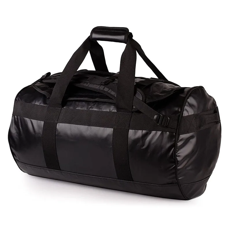 PVC Fashion Casual Black Large Capacity Outdoor Mens Sports Gym Bag Travel Hiking Custom Backpack Duffle Bag