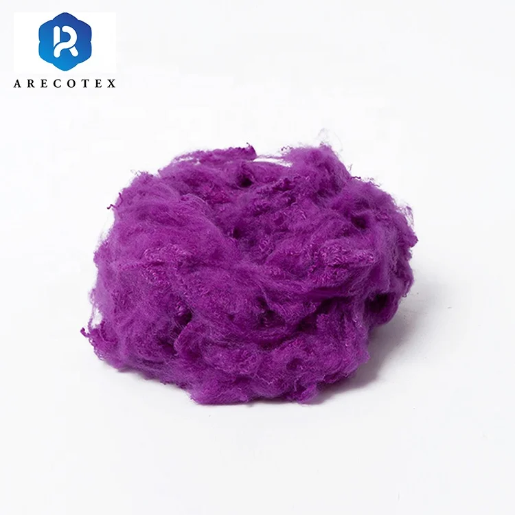 Hot-selling plush interior filling material 1.2dx38 mm 1.5dx38mm composite non-silicified microfiber