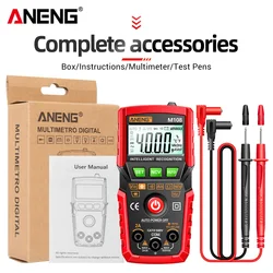 ANENG M108 Mini Digital Multimeter 4000 count Auto tester digital multimeter profesional testeur electrique multimetro test