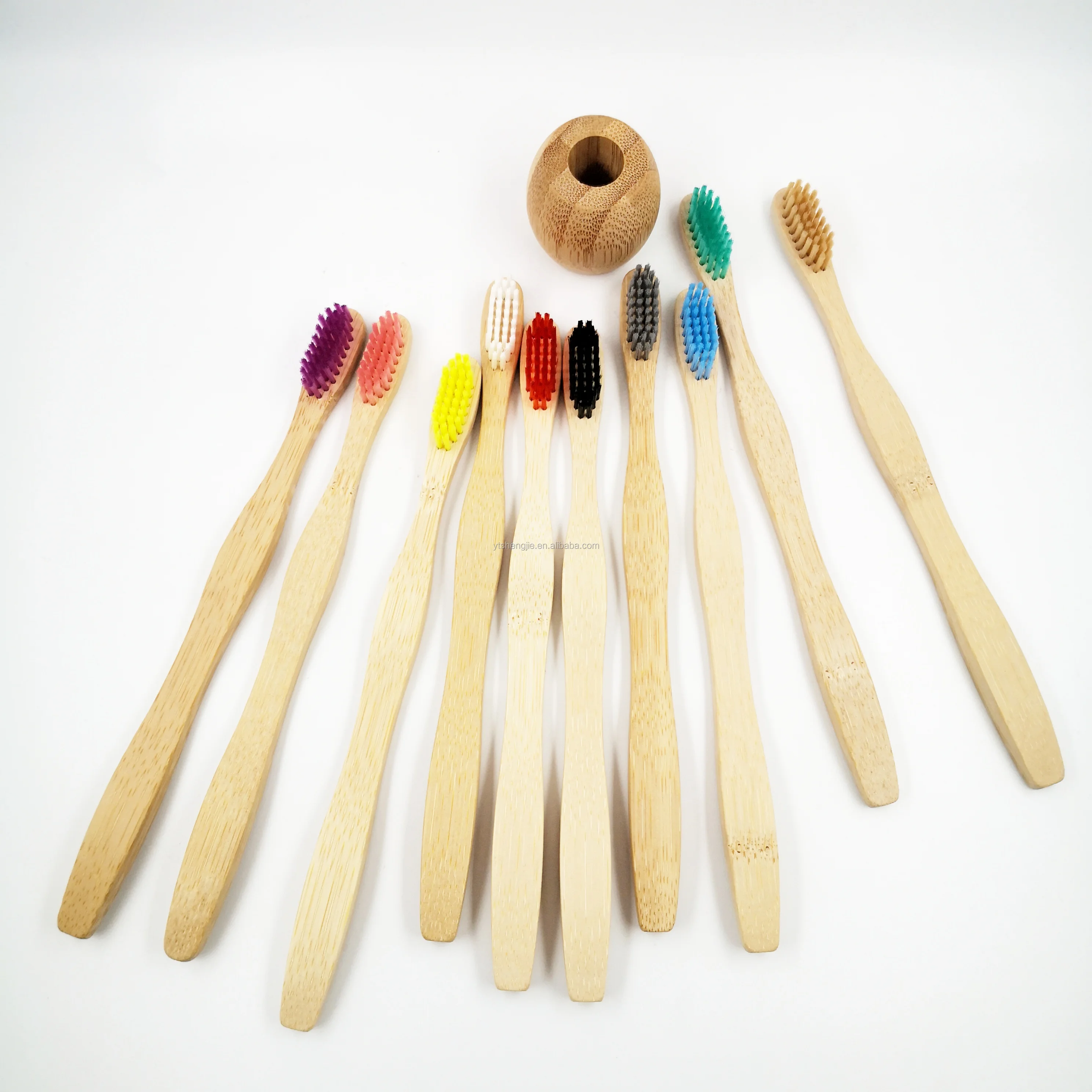 wholesale charcoal bristles biodegradable bamboo toothbrush