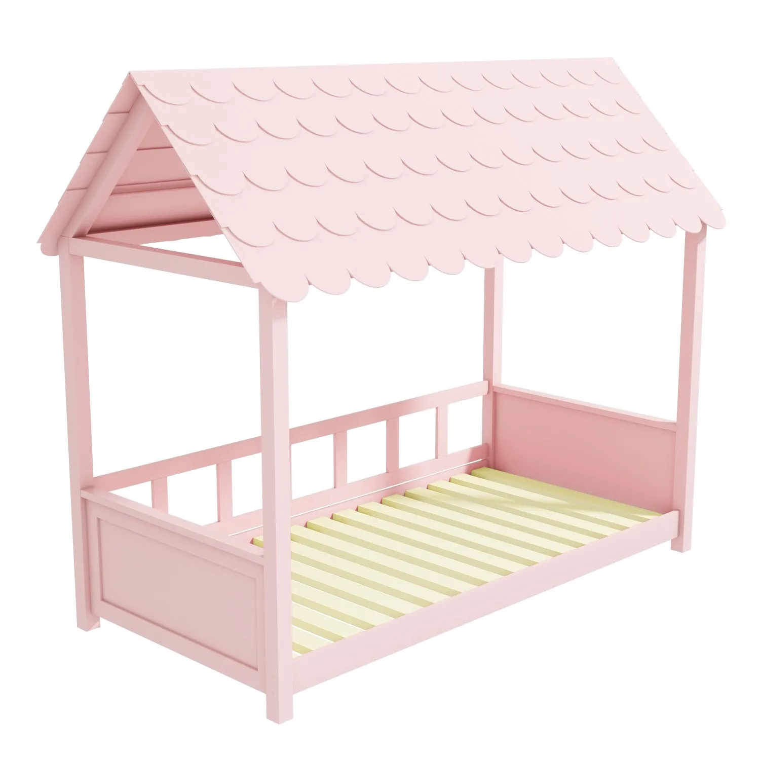 The full roof house bed  hotel customized bed  pink single bed for child with factory price