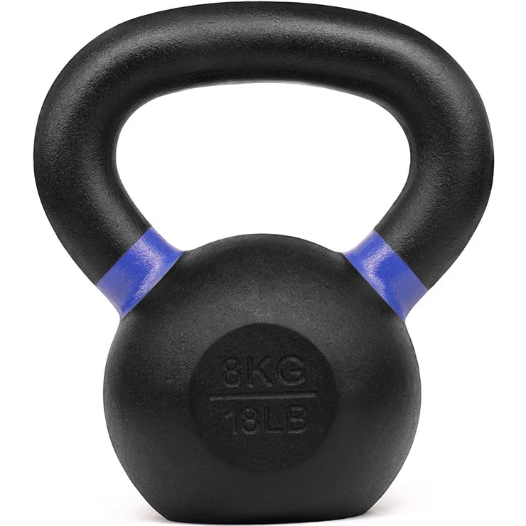 
 Gym fitness equipment cast iron rubber-coated competition kettlebell  