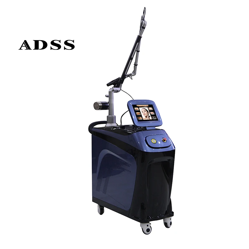 ADSS 532nm 1064nm Nd Yag Skin Rejuvenation and Freckles Removal Ultrashort Pulse Pico Laser Machine