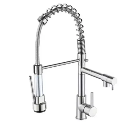 Новый дизайн, оптом, двухфункциональный распылитель, кухонные краны, кран, однорычажный кухонный кран, выдвижной шланг