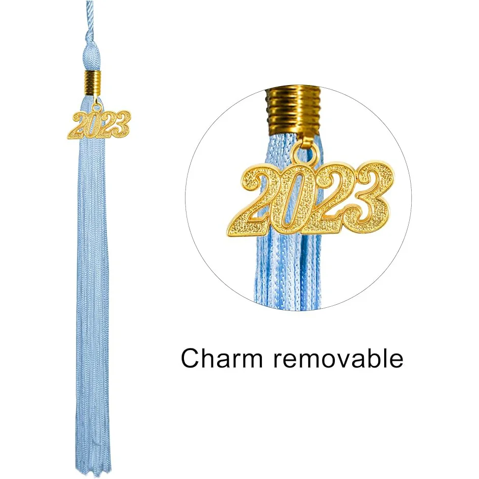 High School Shiny Graduation Cap and Gown Sets