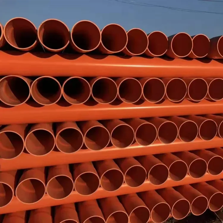 Embedded Type 200mm Round Shape CPVC Power Cable Protection Pipe For Laying Highways Pipelines