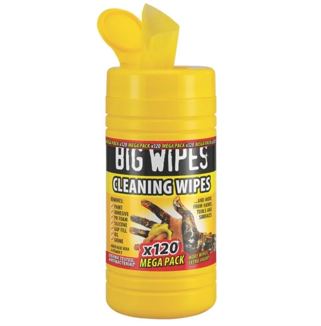 Removes dust high quality barrel industrial tissue meltblow machine industrial sanitizing wipes