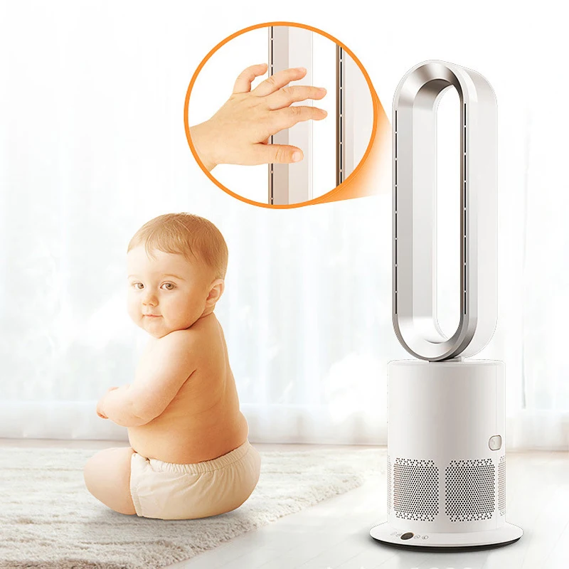 Mute Remote Controlled Germicidal Purification Heat And Cool Electric Air Purifier Bladeless Fan