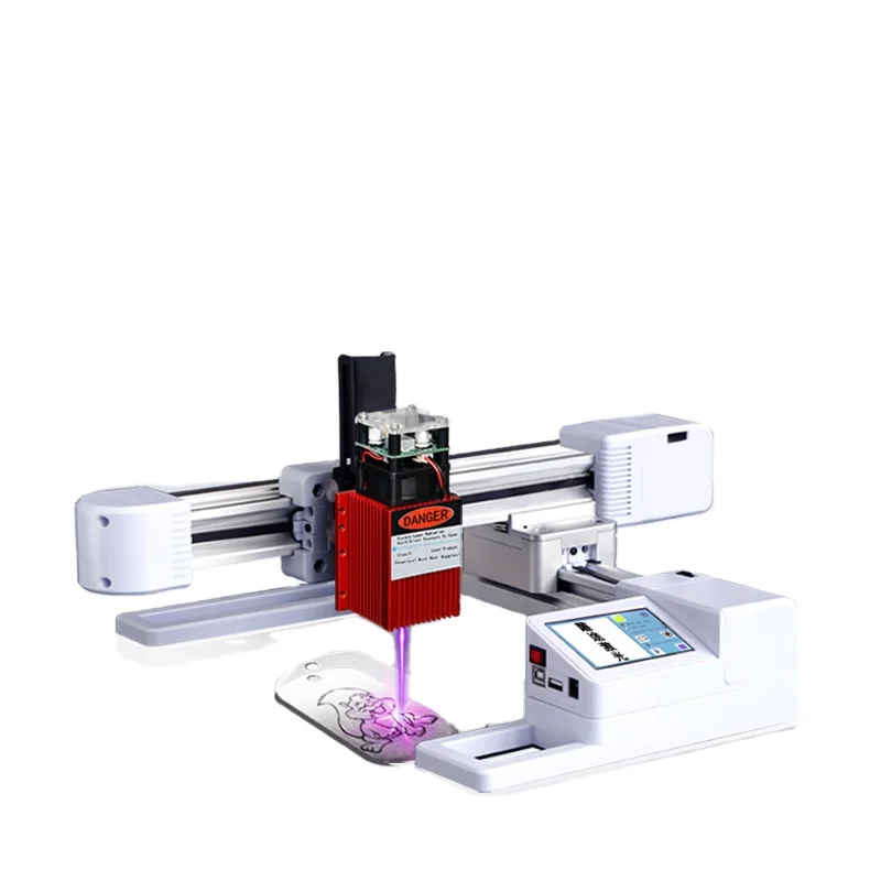 DIAOTU 7w 145*170mm laser engraving machine portable DIY Mini marking machine bamboo wood seal laser engraving machine