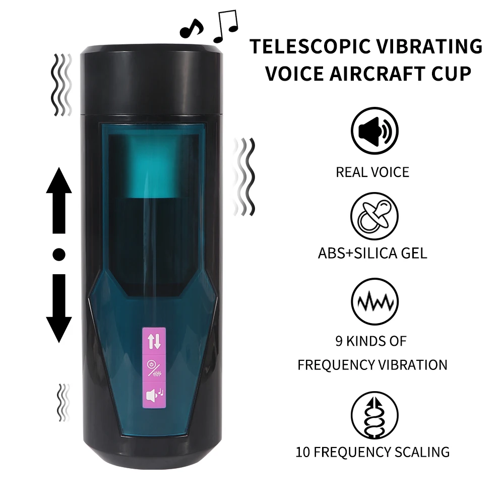 Thrusting Masturbation Cup With 9 Frequency Vibration Hismith Premium Sex Machine For Men Attachment With KlicLok System