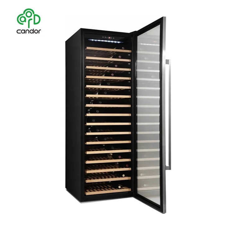 China factory wholesale storage 166 bottles compressor wine refrigerator prices