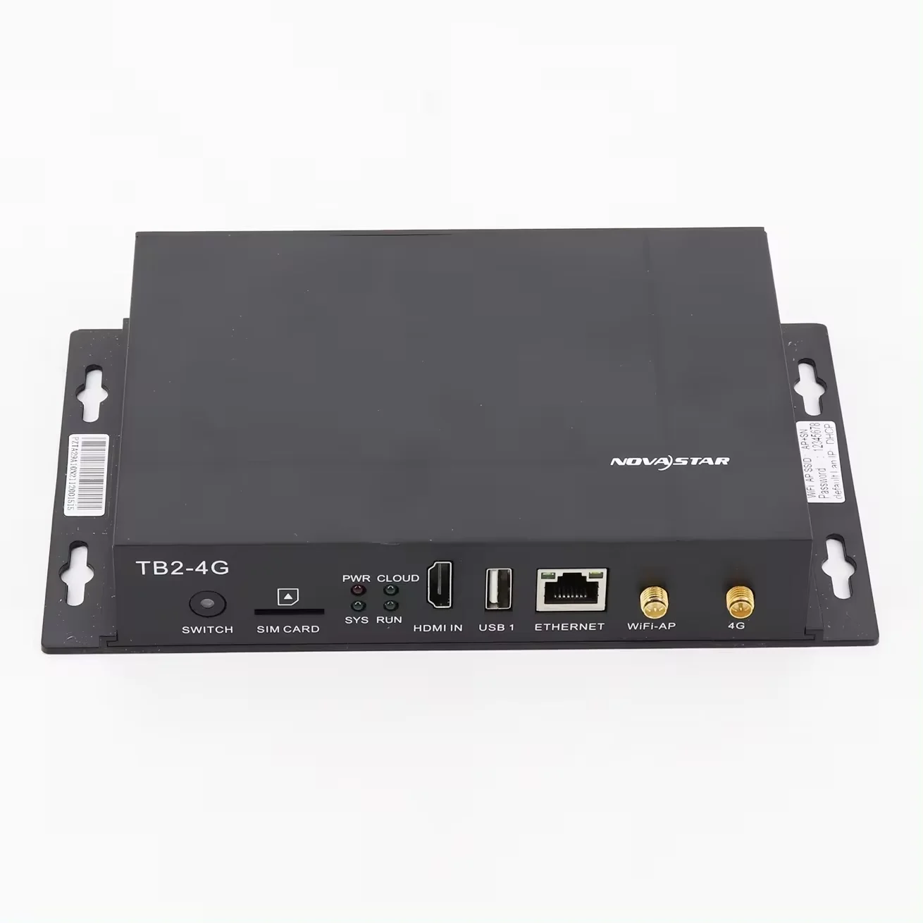 Мультимедийные проигрыватели серии TB2-4G Taurus Novastar со светодиодным дисплеем и функцией видеосигнала для использования в автомобиле розничная продажа рекламных носителей