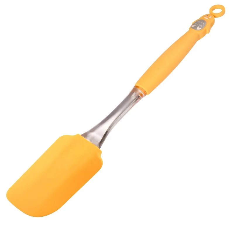 RTS Low MOQ Good Quality Silicone Spatula With Plastic Handle For Cake Tools