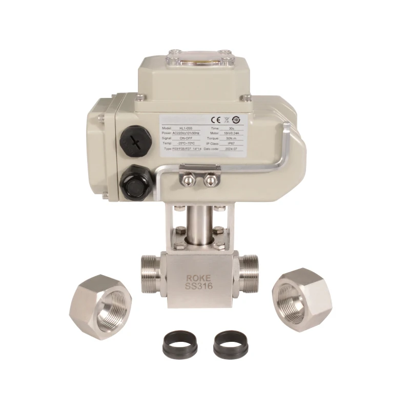 Electric 4-20m Ball Valve Actuator 3-way 316 Stainless Steel Motorized Valve Actuator Motor Operated Valve