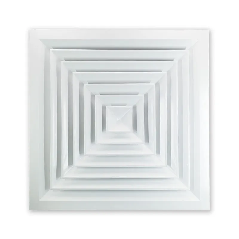 Factory Direct Durable HVAC air-conditioning Aluminum FK003F 4 Way Square Ceiling Diffuser for ventilation systems