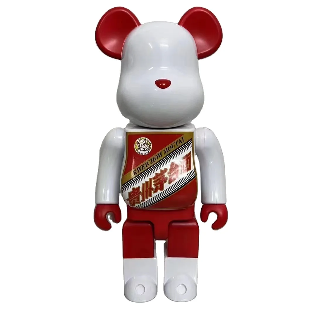 28cm 400% Tide Brand Bearbrick MOUTAI Violent Bear ABS Action Figure With Boxed