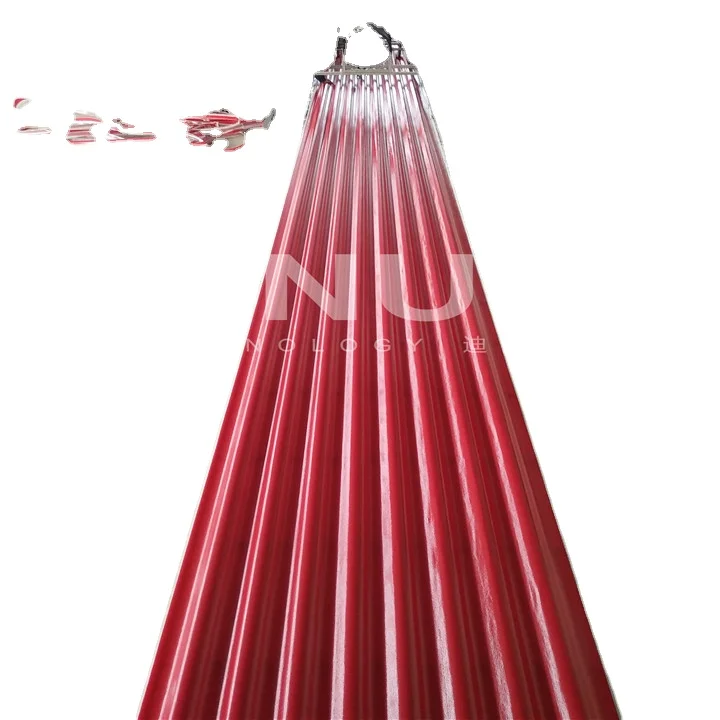 DNUO multifunctional grp fiberglass different colors and corrugated flat gel coat sheets panels making machine