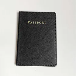Wholesale custom logo Bright Edge process High-end pink Grainy leather travel  passport cover