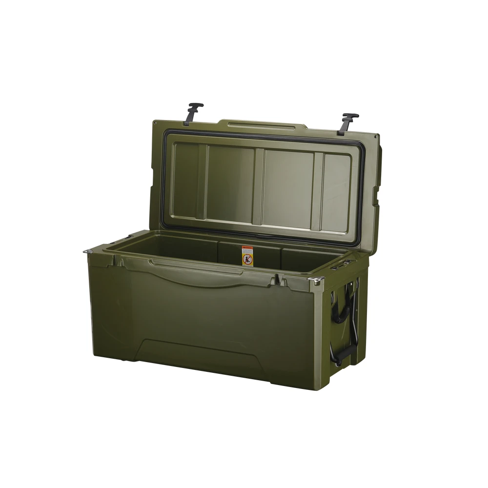 135L Rotational molded hard Plastic Tool Case and Storage Box with handles for tools coolerboxes
