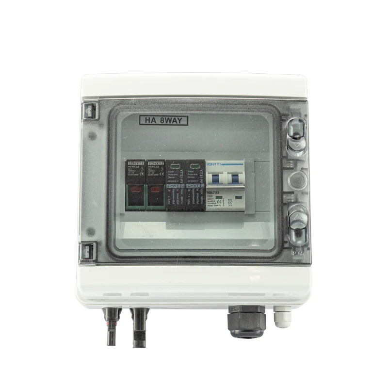 CHYT IP65 dc блок сочетания солнечных панелей pv 1 струна для солнечных батарей, с молнией