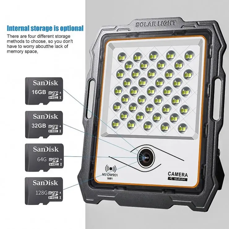 Foco Led Con Camara 400 Вт камера прожектор 200 Ip67 Wifi Датчик Безопасности Солнечный свет с Cctv Прожектор