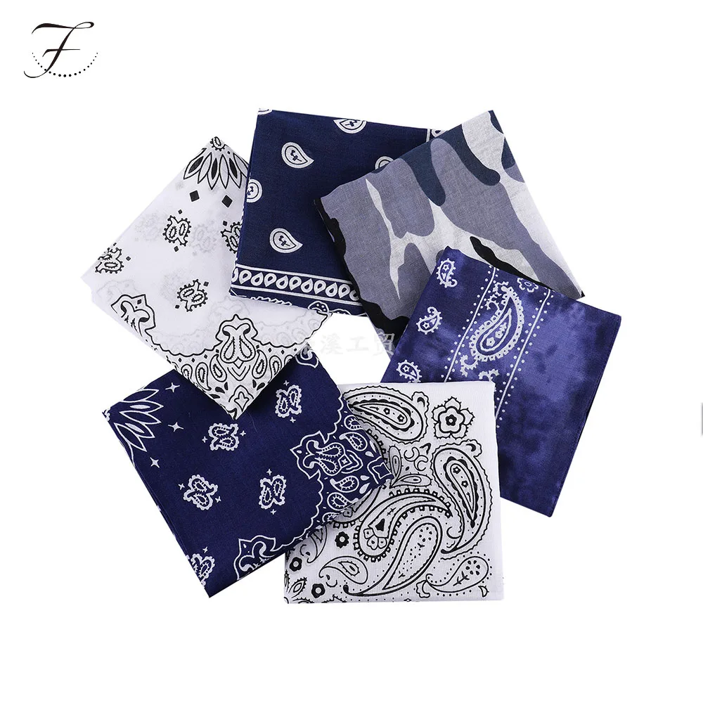 Fiona Custom Square Cotton Head Scarf for Women Neck Hair Scarves Wraps Headscarf Hair Bandanas Night Sleeping Wrapping