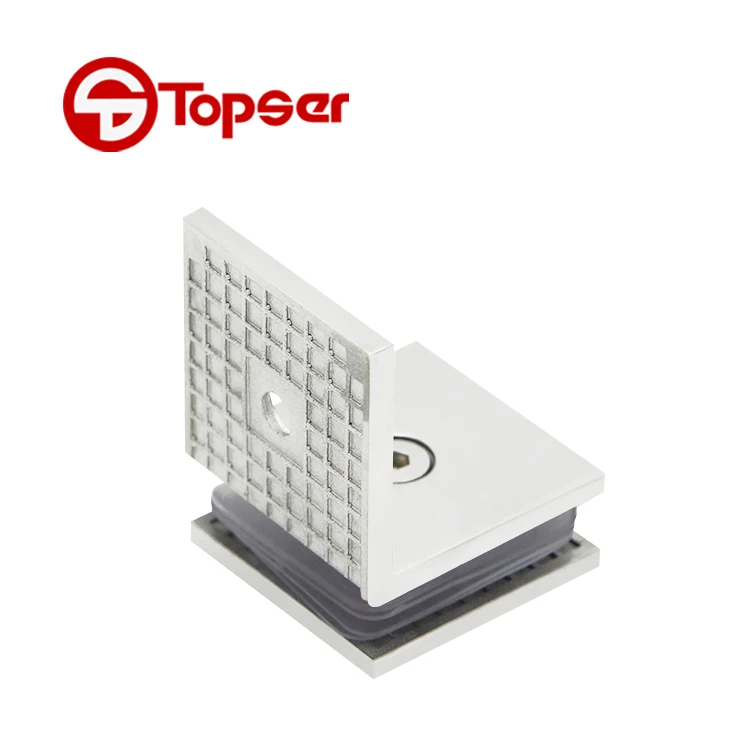 Bathroom Stainless Steel 90 Degree Wall Mount Glass Fixed Clamp Hardware Fitting