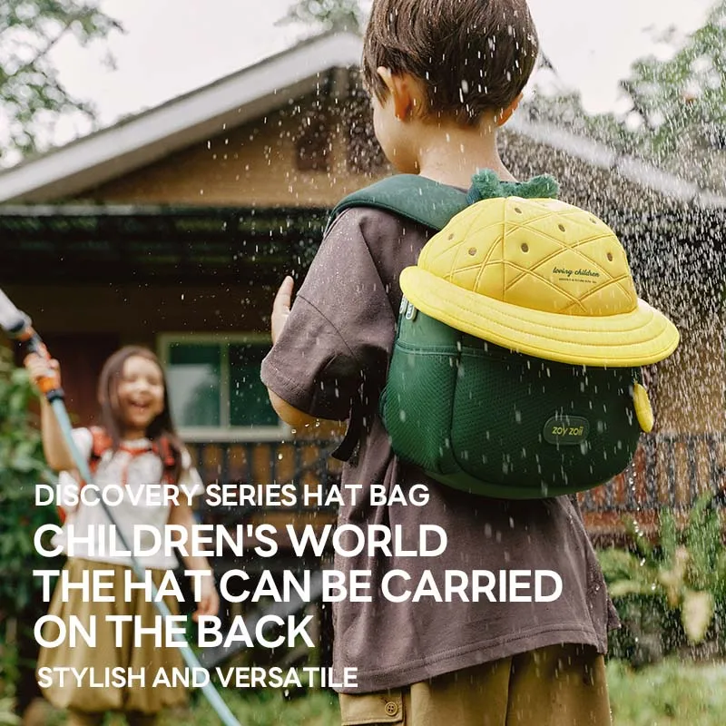 Zoyzoii 2024 3D Cute Kids Dinosaur Backpack Kindergarten Toddler Bags Gift Child Hat Bags For Girls And Boys