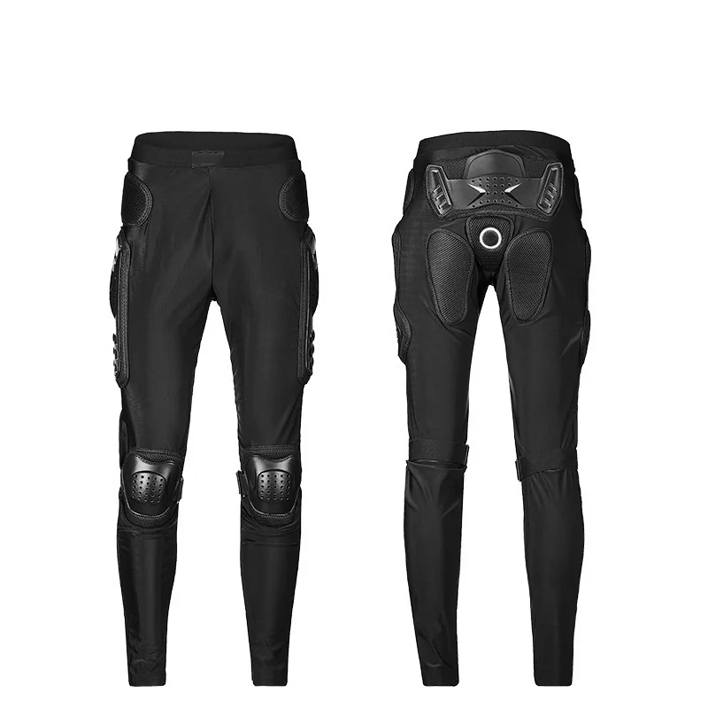 Elastic Motorcycle Pants with Knee and Hip Protection Armor Sports Safety Gear for Riding Tours and Motorbike Sports