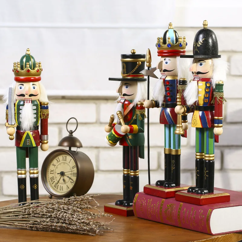 30cm Nutcracker Puppet Soldier Decoration Creative Ornament Gift